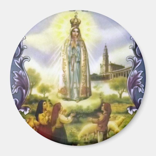 Image of the apparition Our Lady of Fatima Magnet (Front)