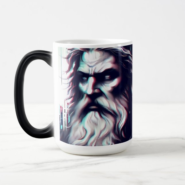 image of the gods zeus and odin together magic mug (Left)