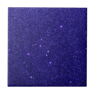 Image of trendy blue glitter tile