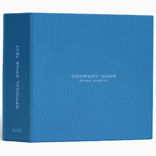 Image of Two Shades Of Blue Faux Leather Print Binder