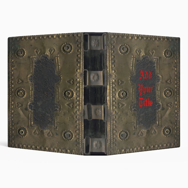 Image of Vintage, Distressed Book Cover Binder (Background)