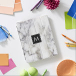 Image Of White & Grey Marble Stone Monogram iPad Smart Cover<br><div class="desc">White and grey marble stone texture print</div>