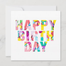 IMAGE PERSONNALISABLE Bonne carte d'anniversaire