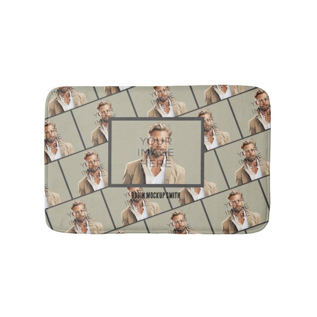 Image Photo Personalized Custom Bath Mat (Front)