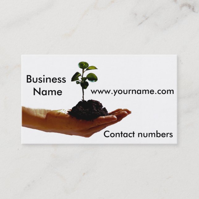 Image plante pour Carte de visite (Devant)