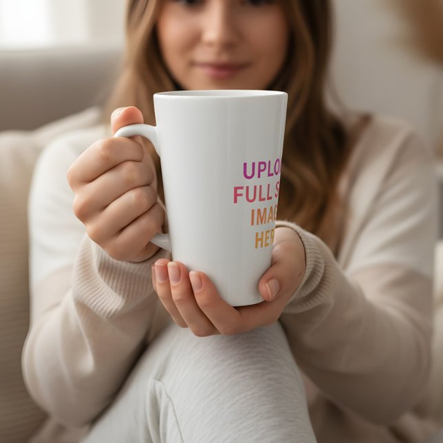 Image pleine taille Photo Blanc Latte Mug (Créateur téléchargé)