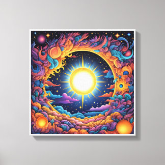 Image printed on canvas for beautiful colours, 204