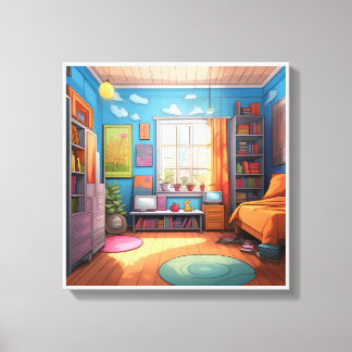 Image printed on canvas for beautiful colours, 46