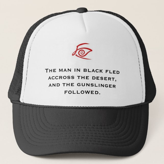 image_t5 crimson king, The man in black fled ac... Trucker Hat (Front)