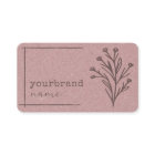 Image Template Rustic Floral Flower Kraft Paper