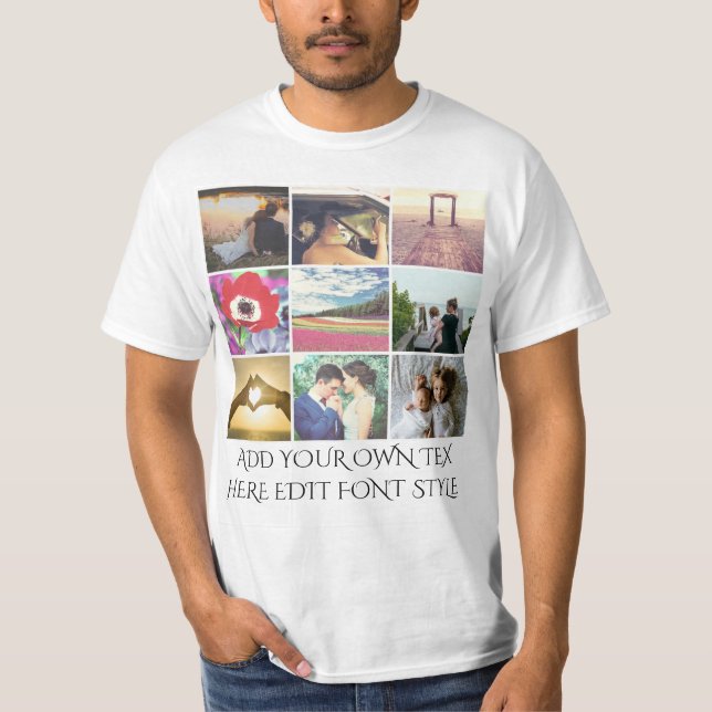 images and text T-Shirt (Front)