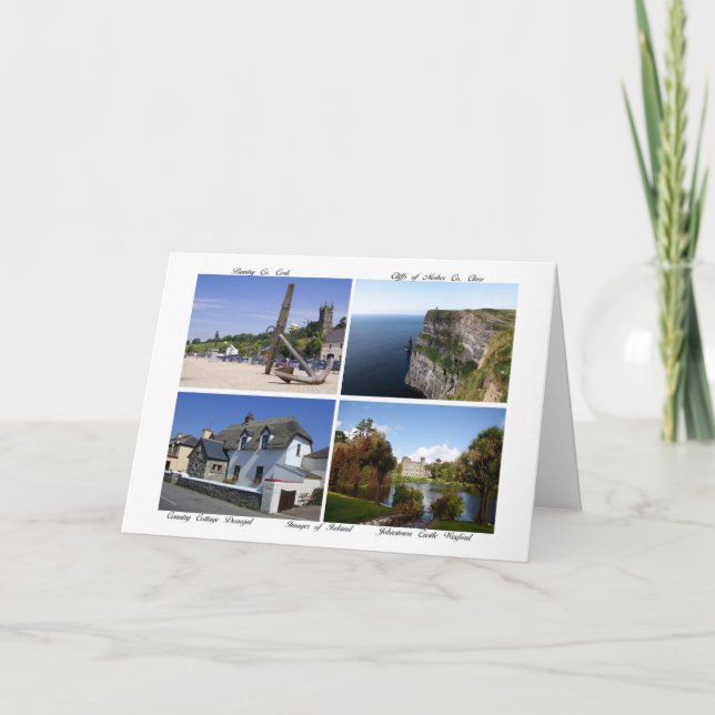 Images de la carte de voeux irlandaise (Devant)
