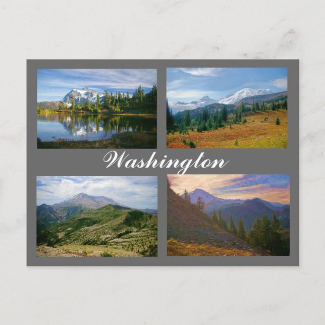 Images de la carte postale de Washington (Devant)
