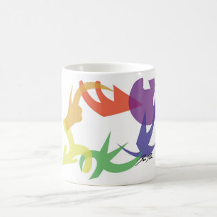 Images de remous d'arc-en-ciel : Tasse
