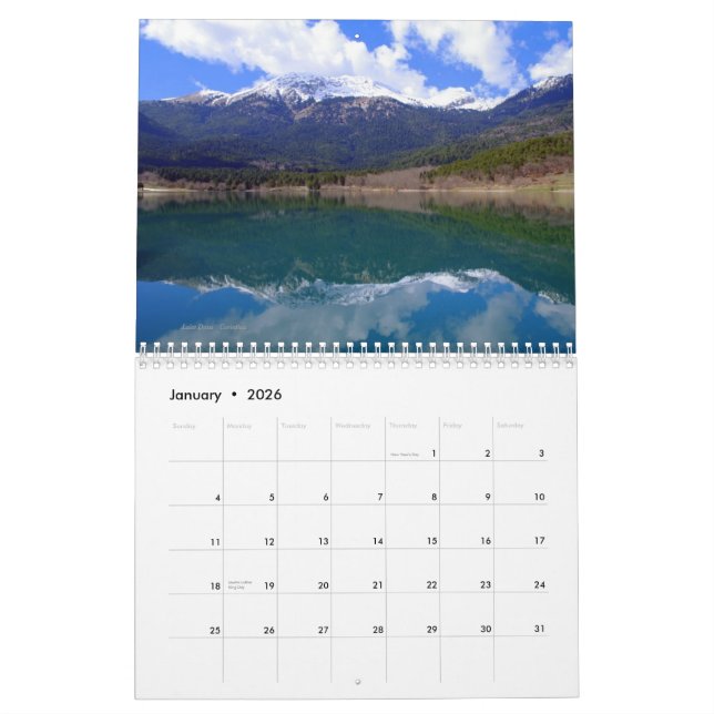 Images du calendrier grec (Jan 2026)