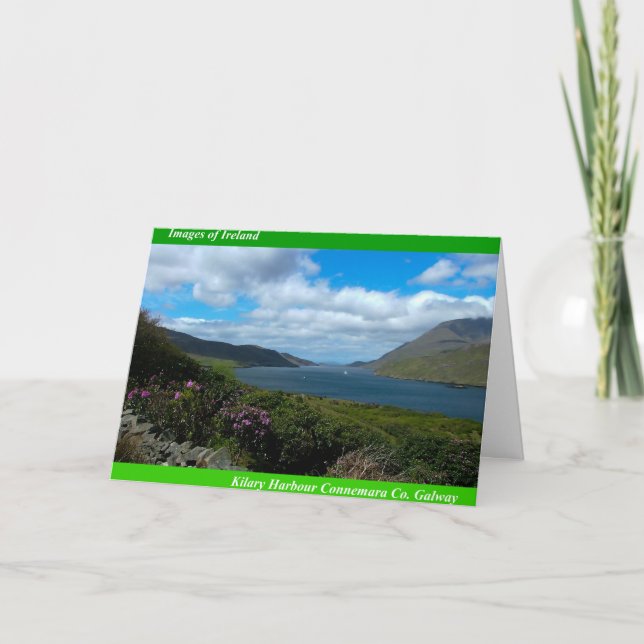 Images irlandaises pour carte de voeux irlandaise (Devant)