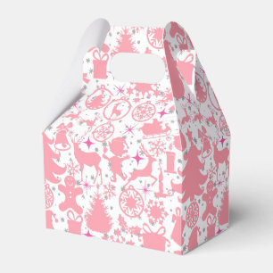 Images of Christmas in Pink Favor Box