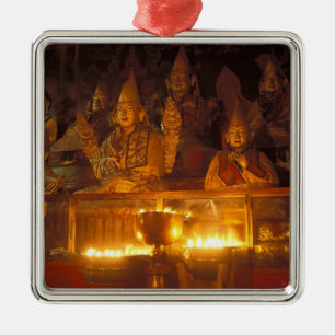 Images of Lamas at the Sara Monastery, Lhasa, Metal Ornament