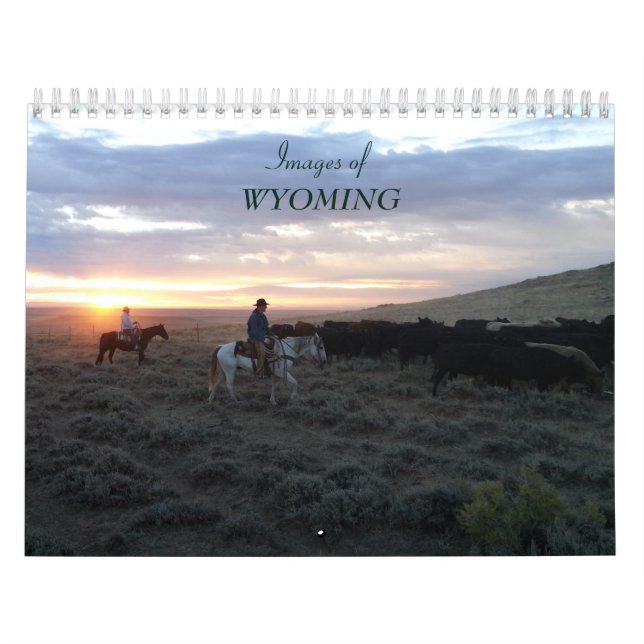 Images of Wyoming 2019 Calendar (Cover)