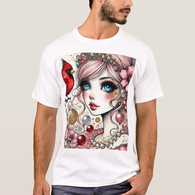 Imaginaire Anime Manga Girl Rin Aime Son Tshirt Oi (Devant)