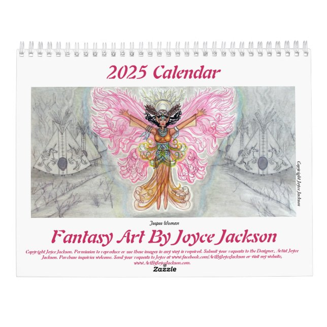 Imaginaire Art par Joyce Jackson Calendrier 2025 (Dos)