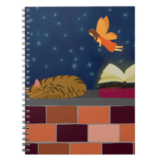 Imaginaire Carnet spirale - Fée, Livre & Chat