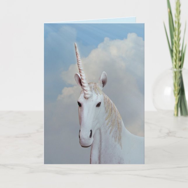imaginaire carte de voeux unicorn (Devant)