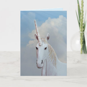 imaginaire carte de voeux unicorn