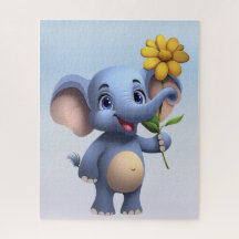 Imaginaire Cartoon Elephant Jigsaw Puzzle