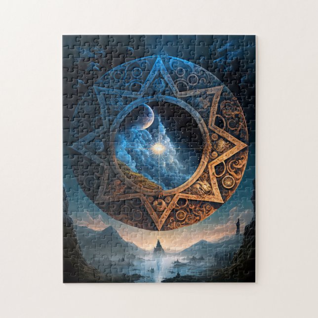 Imaginaire cosmique paysage de l'espace Puzzle (Vertical)