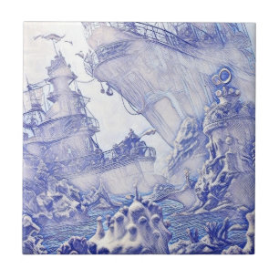 Imaginaire de l'ère victorienne Carreaux de la mer