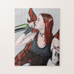 Imaginaire de vin de fée magique Moyenne Puzzle