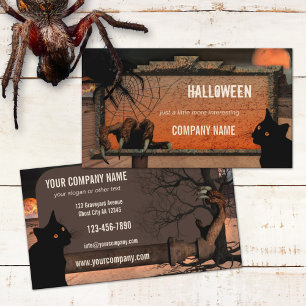 Imaginaire éffrayant Carte de visite Halloween