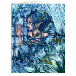 Imaginaire Fairy Anime Girl Victorian Blue