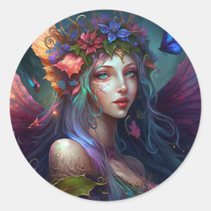 Imaginaire Fairy Art Classic Round Sticker