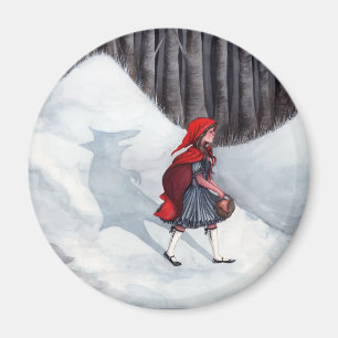 Imaginaire Fairytale Art Magnet - Wolf à l'intérie