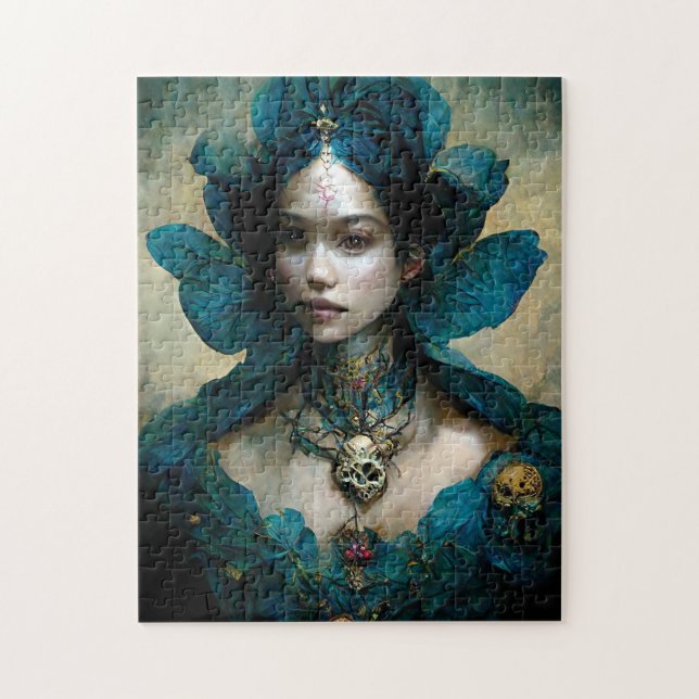 Imaginaire Fée Bleu Art Jigsaw Puzzle (Vertical)