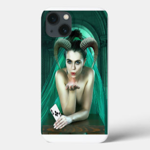 Imaginaire femme jouant au Coque de poker-coque ip