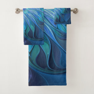 Imaginaire Fleur Bleue Motif, Art Fractal Abstrait