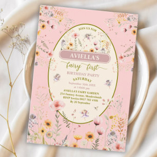 Imaginaire fleur sauvage fée première invitation