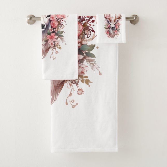 🌸 Imaginaire Floral Serviette de cerf 🦌 (En situation)