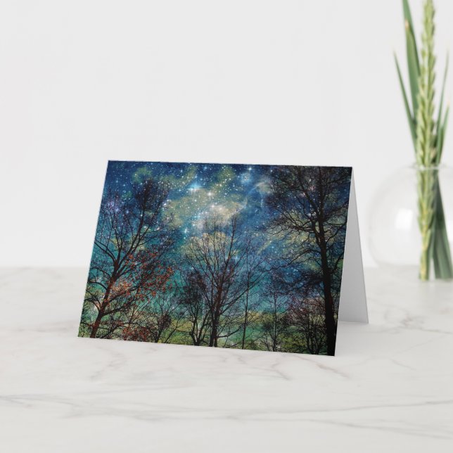 Imaginaire Forest Nature Arbres Carte de voeux (Devant)