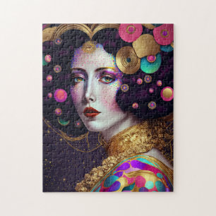 Imaginaire Glam Femme Pop Art Jigsaw Puzzle