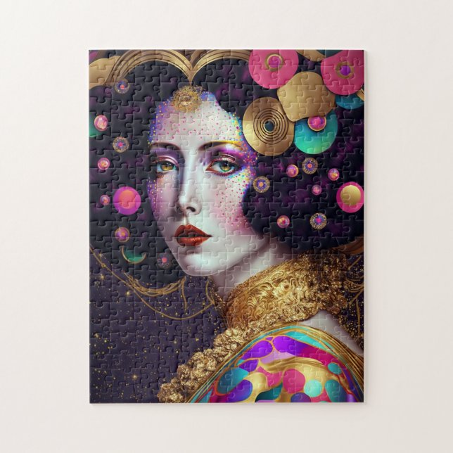 Imaginaire Glam Femme Pop Art Jigsaw Puzzle (Vertical)