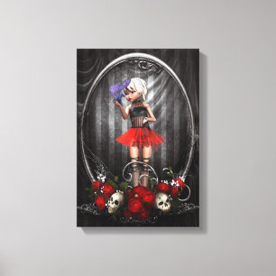 imaginaire goth poupée fille toile art
