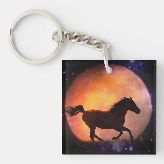 Imaginaire Horse et Porte - clé de lune (Devant)