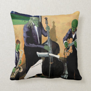 Imaginaire Jazz Blues Musiciens Oreiller