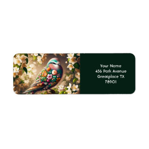 Imaginaire Joli Oiseau Floral Jasmine