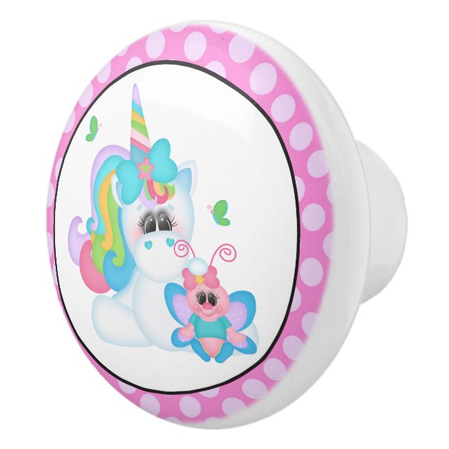 Imaginaire licorne filles bouton de chambre (Droite)