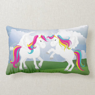 imaginaire ludique licornes filles coussin